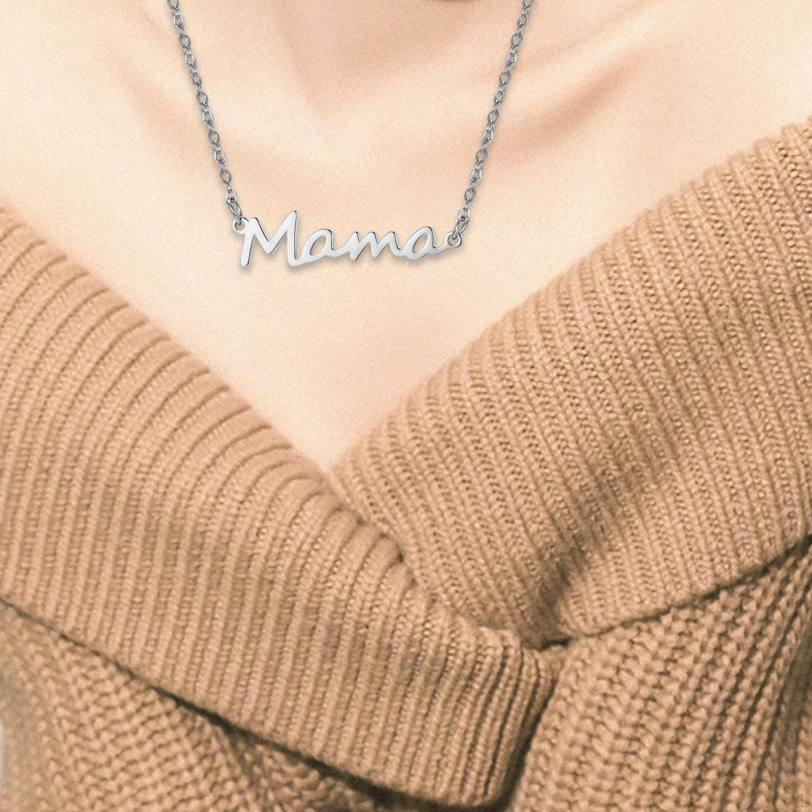 

Ожерелье на День матери, ювелирная цепочка, подарки, подвеска для женщин серебряный