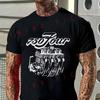 Herren- und Damen-T-Shirt Sommer Baumwolle Tee Cafe Racer Vintage CB 750 Motorrad T-Shirt Kurz S