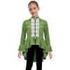 Girls Medieval Renaissance Costume Long Sleeves Lace Flounce Jacket Victorian Tailcoat Pirate Gothic Steampunk Outfit