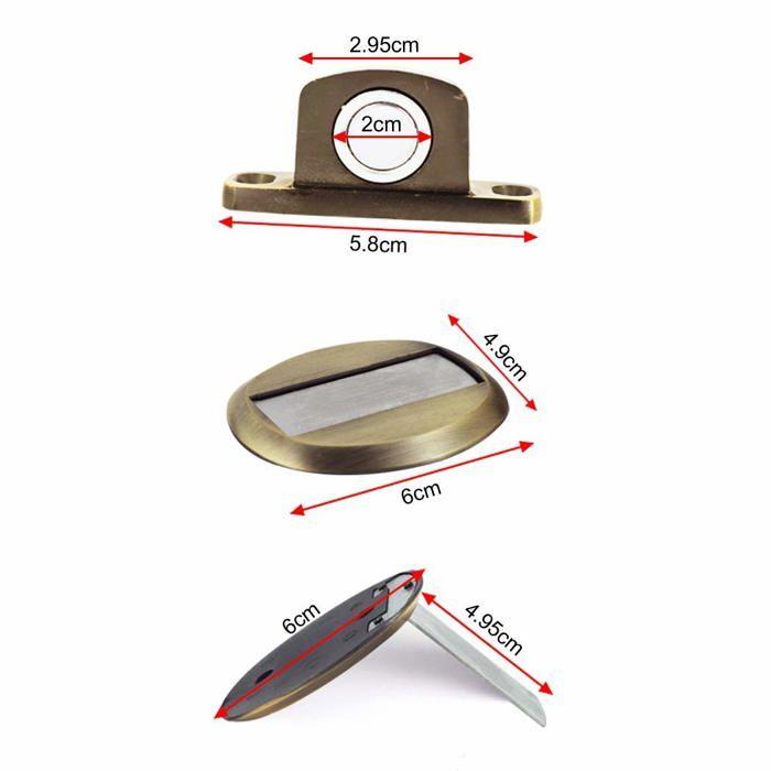 Butée de porte - Phoewon - HP0090QT-FBA - Acier inoxydable - Auto-adhésif - Magnétique