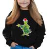 Christmas Day Girls Round Neck Pullovers For Kids Printed Baby Tops
