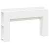 Headboard Cabinet White 135 x 18.5 x 80 cm Particleboard