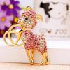 Cute Owl Crystal Rhinestones Crsytal Car Bag Keys Exquisite Pendant Cartoon Trendy Animal Key Chains Bag Charm
