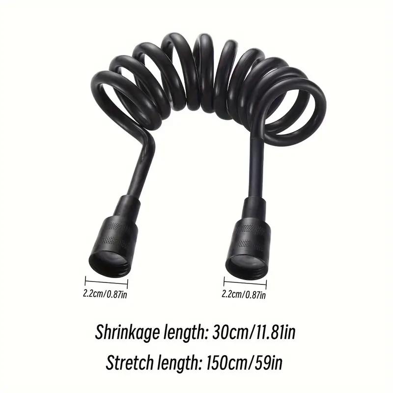 Flexibler Anti-Verdrehungs-Telefonleitung-Stil Badezimmer-Brauseanschlussrohr Feder-Duschschlauch Toiletten-Bidet Wasserleitungen