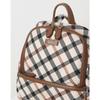 Daks Brown House Check Fabric Backpack Dcba1e635w2