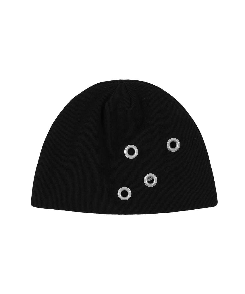 FANCY CLUB Fy Eyelet Beanie (Black) F25Ze033