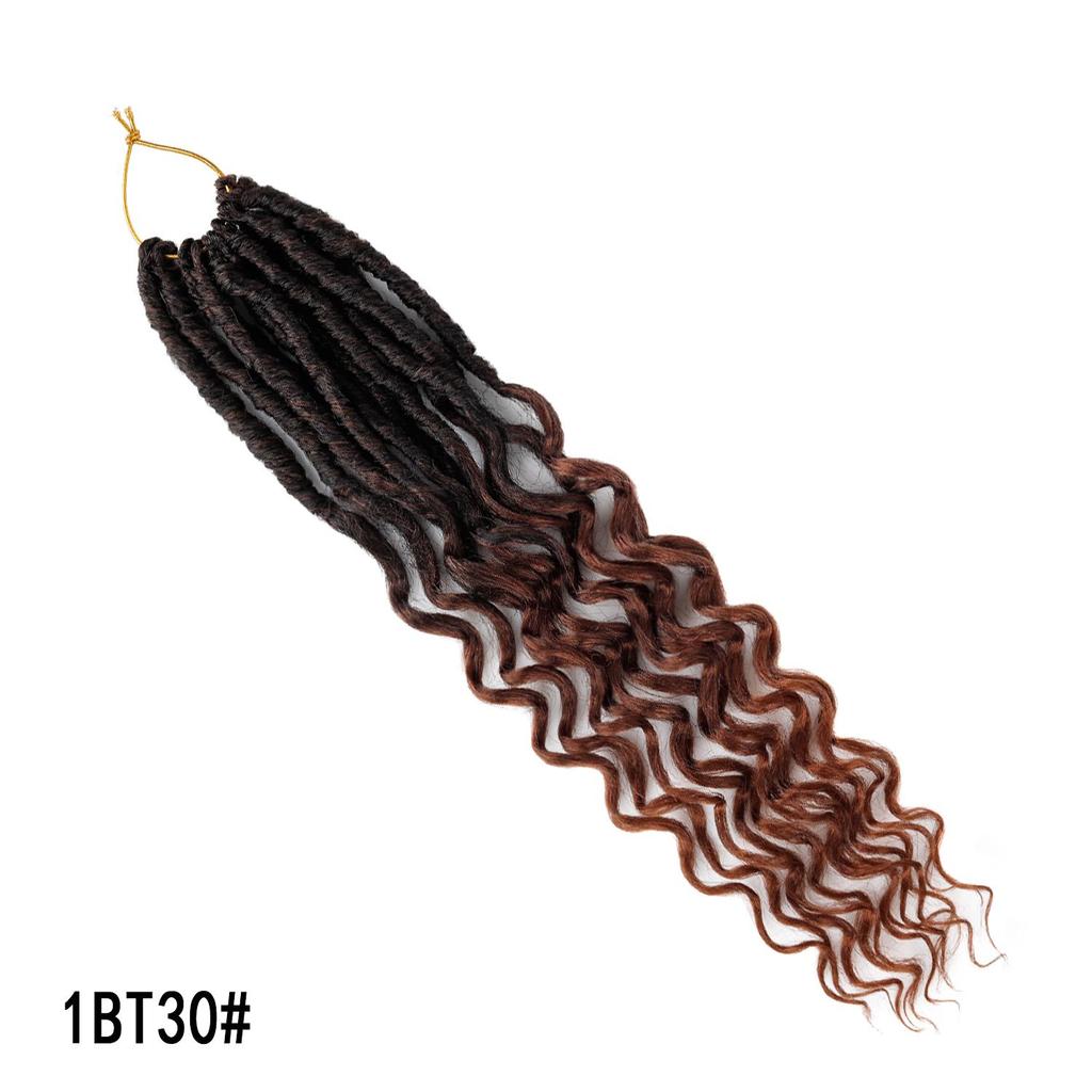 Locs di Dea Ricci Crochet Capelli Locs Morbidi Treccine Sintetiche Estensioni Capelli Stile Bohemien per Donne Nere