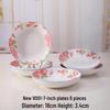 Retro Ceramic Porcelain Microwave-Safe Bowl Set - Chinese Style Tableware