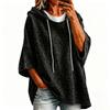 Damen Casual Sweatshirt mit Leopardenmuster und Dreiviertelärm, lockere Passform, Pullover Top