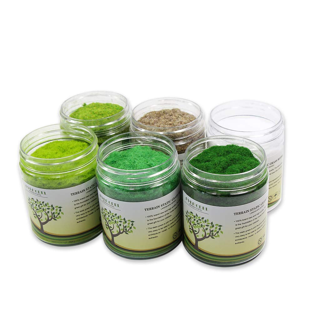 Artificial Grass Powder, Model Grass, 2mm, for Grass Models, Building Models, Decorations, Landscapes, Miniature Gardens, Railway Models, Dioramas, DI