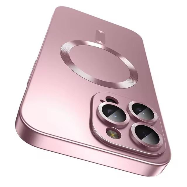 Für Magsafe Linsenschutz Matte Rutschfeste Handyhülle Für IPhone 16 15 14 13 12 11 Pro Max Plus Magnetische Kabellose Ladehülle