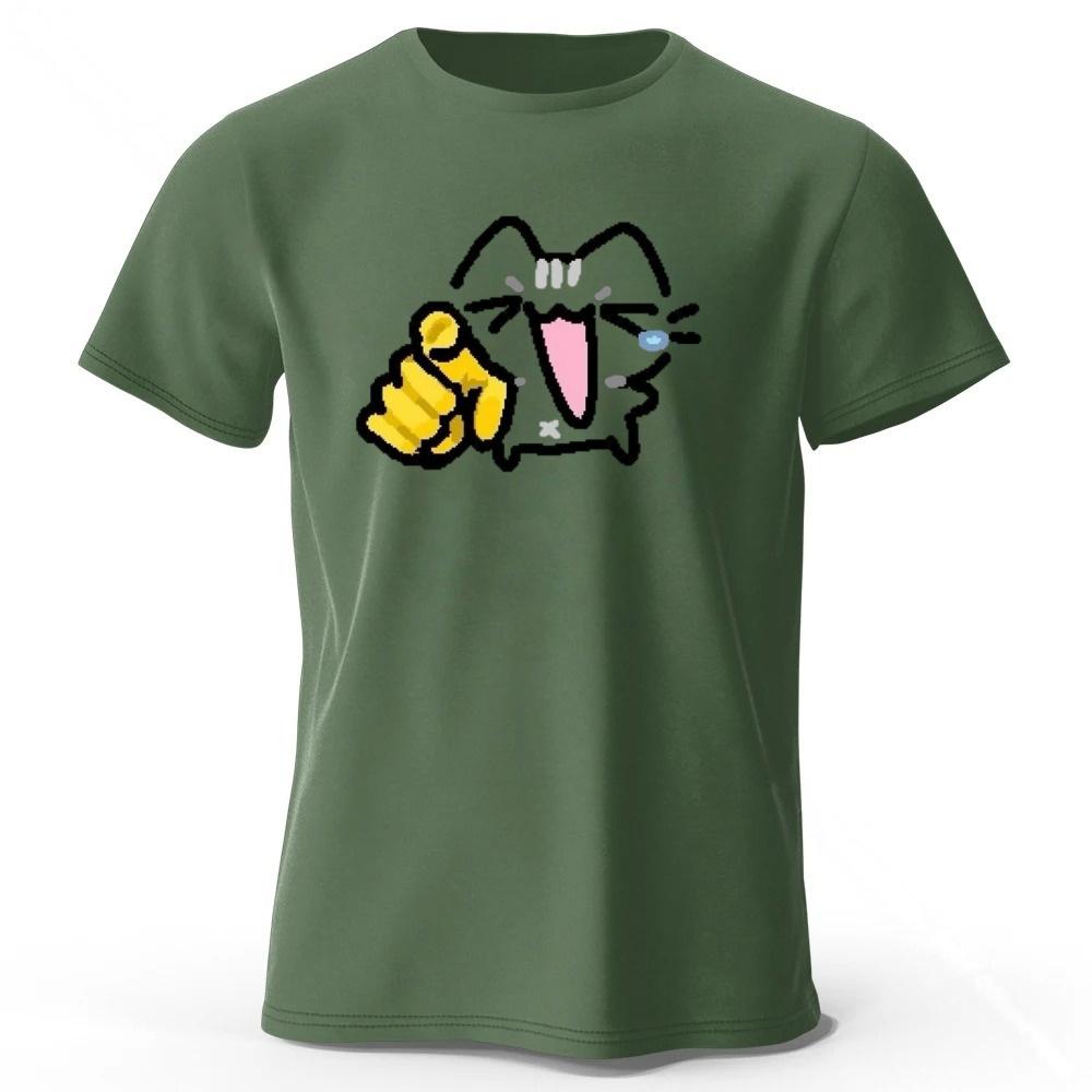 Summer New Happy Kitten Creative Cotton Short Sleeved MensWomens Fashion New Casual Sports Tshirt Large Loose Top