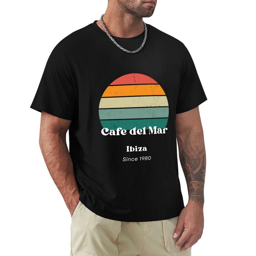 Cafe de Mar Původní Vintage Styl Design Tričko letní topy sportovní fanoušci anime oblečení pánská trička s potiskem anime
