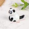 Mini Panda Ceramic Chopstick Rest Cute Cartoon Tableware Spoon Holder Pen Rack For Home Restaurant Kitchen Dining Table Decor