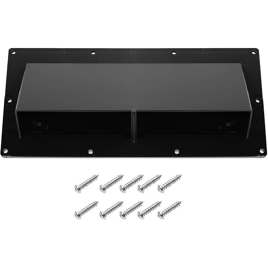 TonGass RV Range Hood Vent Cover For Camper, RV Exhaust Side Stove Vent Cover Replacement For Trailers & Motorhomes, Includes 10 Screws - White