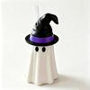 Unique Ghost Gift Ideas Halloween Witch Hat Can Holder, Spooky Insulated Sleeve for Standard Slim Tall Insulator Soda Beers, Reusable Drink