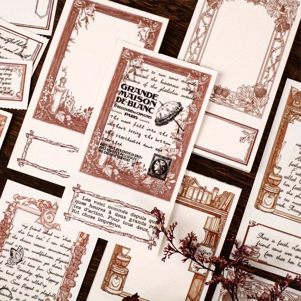 40 Pages Series Retro Story Notes European Retro Theme Notebook DIY Decorative Base Card Paper