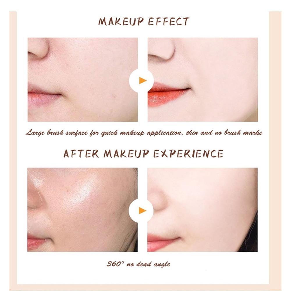 

2PCS Artificial Fiber Nail Dust Brush Soft And Dense Sunscreen Brush Makeup Application чёрный