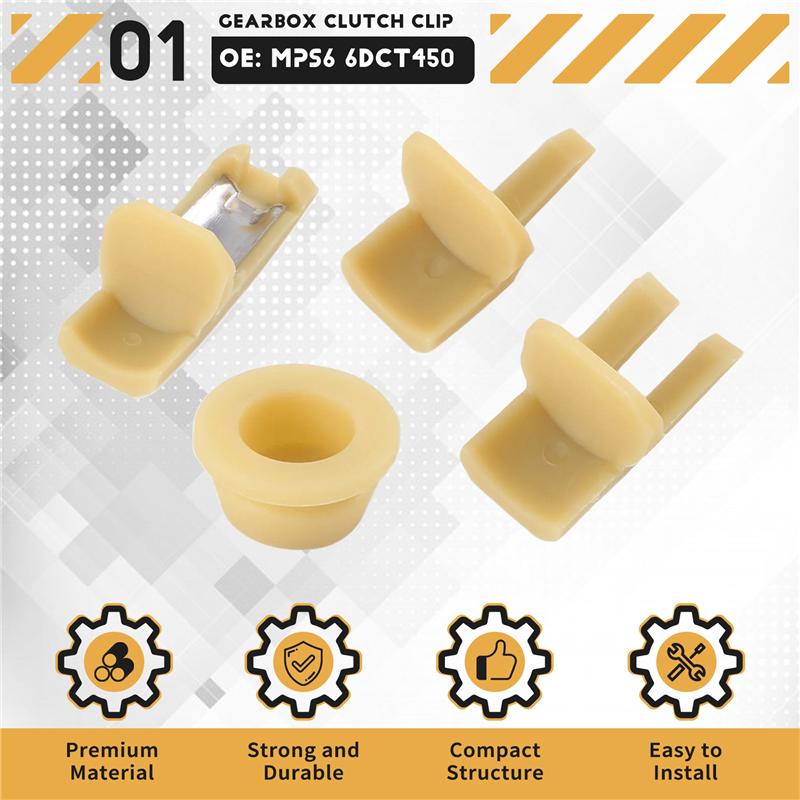 1 Sada Sada Klipů Automatické Převodovky 6DCT450 MPS6 Díly pro Opravu Spojky Převodovky Sada Klipů Pro Land Rover Volvo Ford Mondeo-A99D