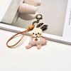 Korean Handmade Cartoon Rabbit Bag Charm Keychain & Phone Lanyard
