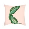 New Nap Pillow Green Leaves Sofa Plush Pillow Case Home Summer Cushion