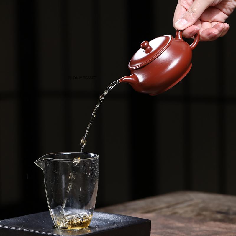 180ml Yixing Purple Clay Teapots Tradition Handmade Tea Pot Beauty Tea Infuser Kettle Chinese Zisha Teaware Tea Ceremony Gifts