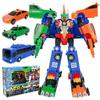 3 IN 1 Carbot Road Saver Transformation Robot Toys Action Figures Deformation Rescue Car Bus Toy for Children Gift