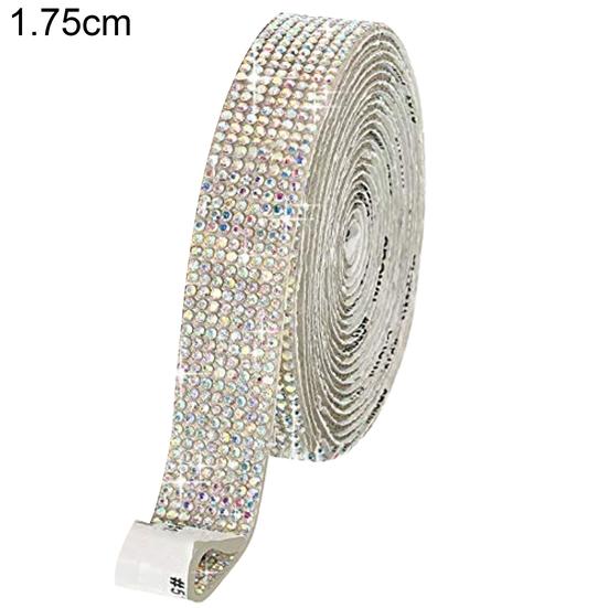 

5 ярдов самоклеящаяся лента со стразами, блестящий цветок, цветная глазурь, букет, обёрточная бумага с искусственными кристаллами, швейный декор 1.75cm