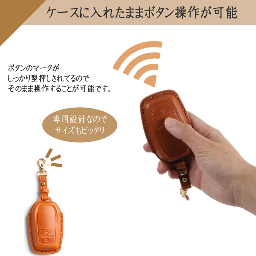 KOKATO Toyota Yaris Cross 10 Series Genuine Leather Smart Key Case Key Cover Premium