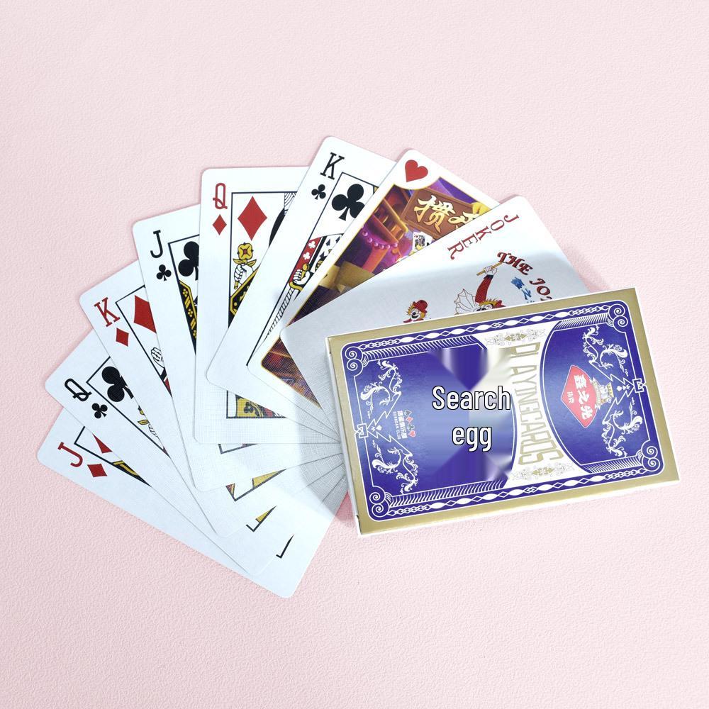 Guandan Blue Core Cloth Texture Double Deck Playing Cards