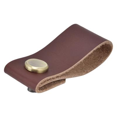 Artificial Leather Luggage Handle Modern Single Hole Concealed Cabinet Pull for Door Wardrobe