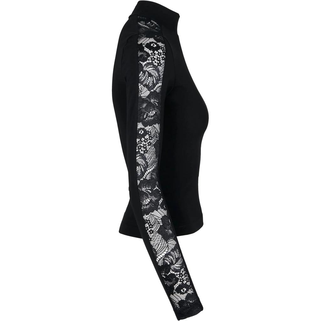 Urban Classics Womens/Ladies Lace Detail Long-Sleeved Top