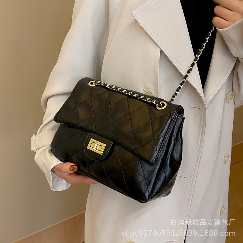 Internet celebrity explosion chain small bag women's bag 2025 new trendy texture large capacity shoulder bag fashion messenger bag