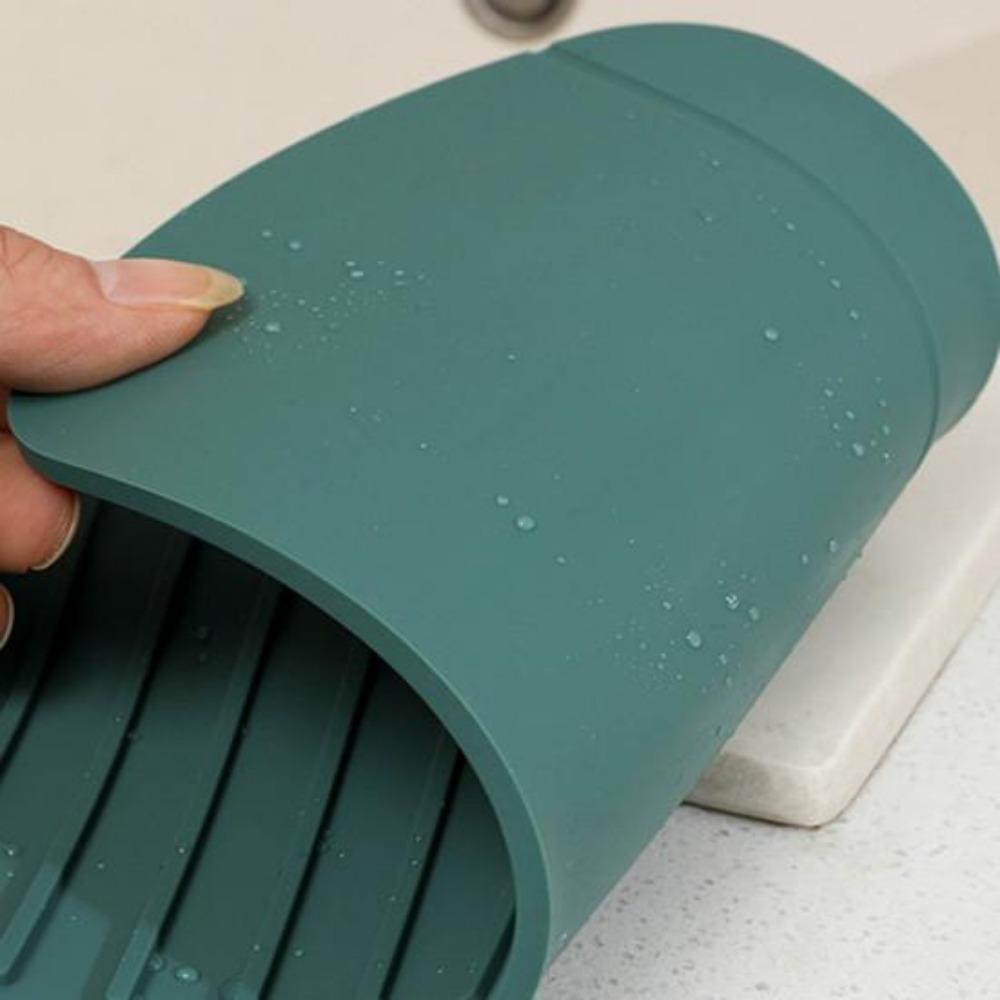 1PC Sink Splash Guard Soft Flexible Quick Dry Universal Drip Catcher Tray Sink Faucet Drying Mat Splash Catcher Kitchen Supplies
