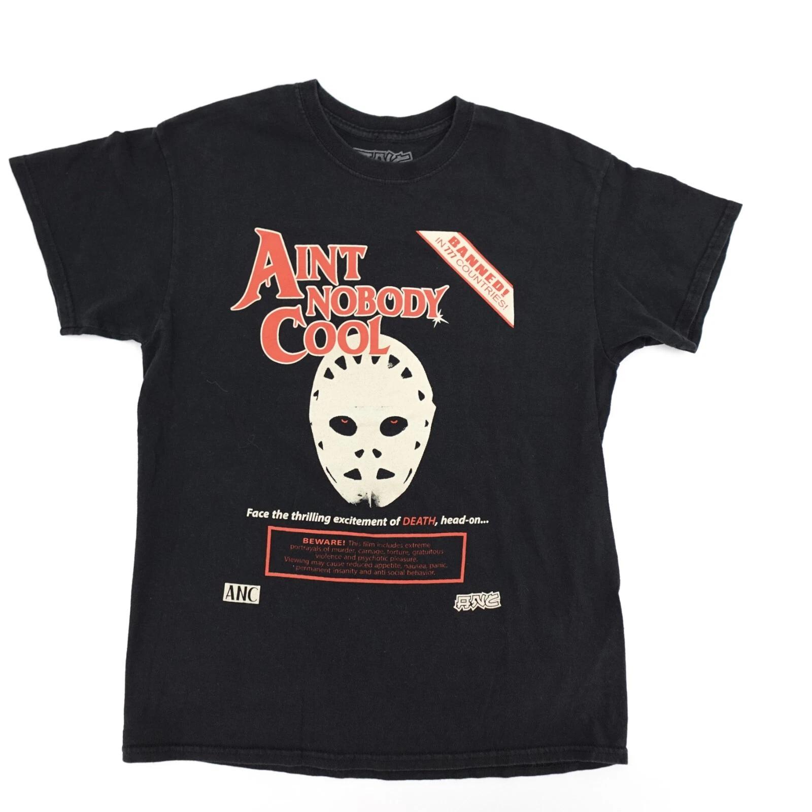 

Deathface Shirt Adult Medium T-Shirt Graphic Jason Vorhees Horror Halloween L