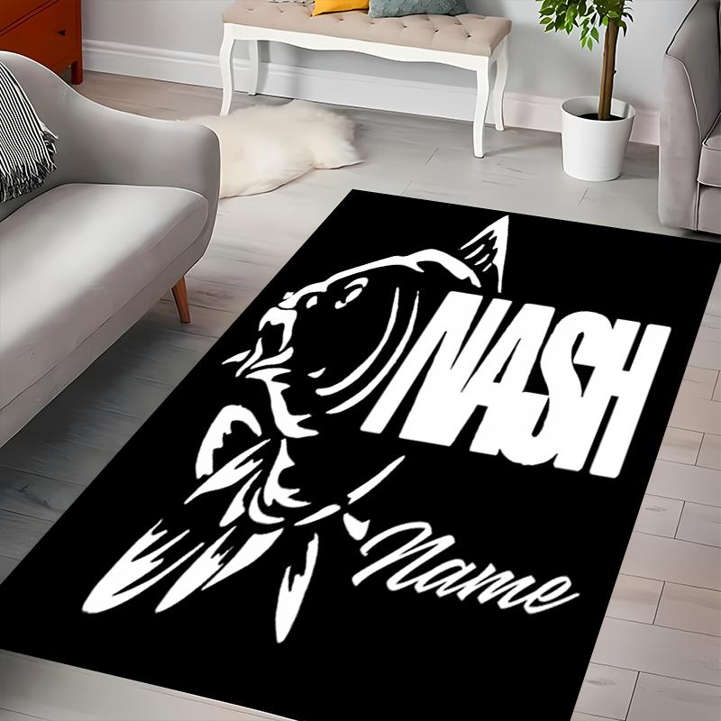Custom Personalization Nash Logo Area Rug - Perfect For Kitchen, Bathroom,Laundry Room Decor Large Size Available,Gift All Seasons