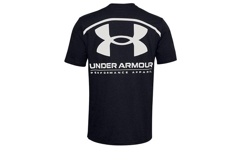 Мужская футболка Under Armour с втачным рукавом, черная, 1357174-001 M
