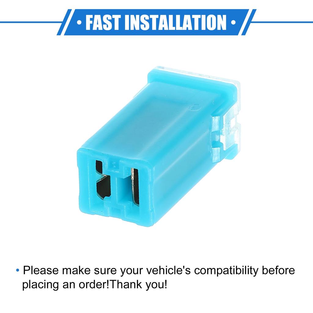 A ABSOPRO Standard Box Fuse 20A Universal Pickup Truck Car SUV Heavy Duty Plastic Metal 6pcs 20A