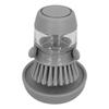 Automatically Add Liquid Dishwashing Brush Non Oily Cleaning Brush Kitchen Cleaning Tool(Gray )