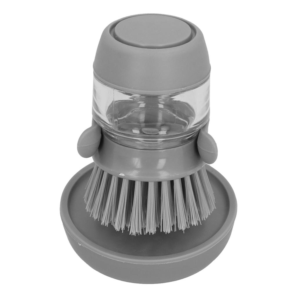Automatically Add Liquid Dishwashing Brush Non Oily Cleaning Brush Kitchen Cleaning Tool(Gray )