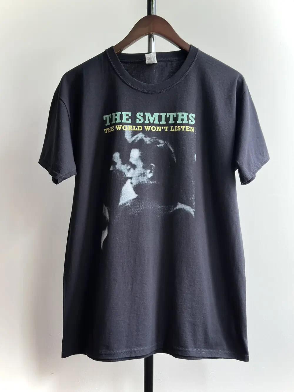 VINTAGE THE SMITHS THE WORLD WON’T LISTEN TEE Shirt Reprint AN50100 L