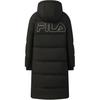 Fila Original Waterproof Duck Down Long Casual Warm Hooded Down Jacket Women Outerwear F51W549908F-BK