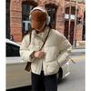 Korean Women Padded Jacket Winter Parkas Cropped Down Oversize Jacket Puffer Snow Coats Waterproof Outerwear