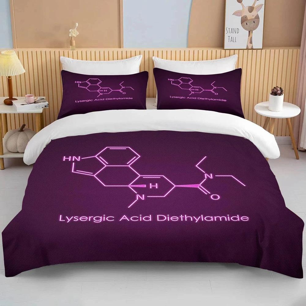Mathematical Calculation Formula Bedding Set For Adults Bed Linen Design Bedclothes Luxury Home Textiles Black White Duvet Cover