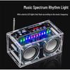 Dual-Channel Bluetooth Speaker Amplifier Kit with FM Light Spectrum