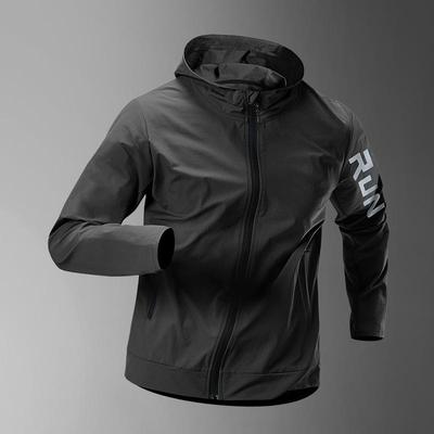 Meeste jope pikkade varrukatega spordijope kerge hingav jõusaali spordirõivad veekindel softshell lukuga jope
