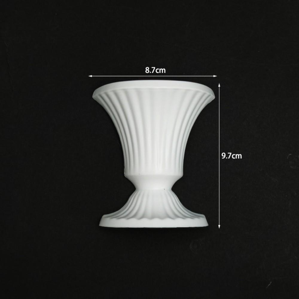 

New French Oil Painting Half Wall Vase White Hand-Painted Half Wall Flower Pot DIY Flower Arrangement Vase Home Decoration