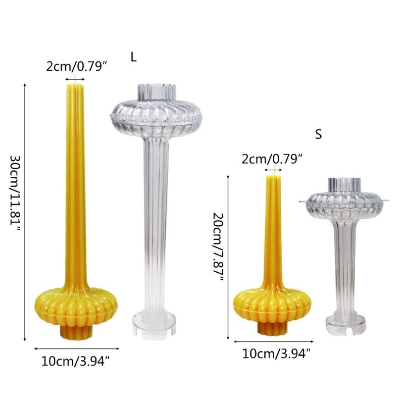 Long Rack Vase Rod Candle Mold for Candle Making DIY Plastic Soap Mould for Christmas Wedding Dinner Home Handmade Molds