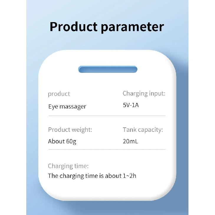 Eye Steamer for Dry Eye - Portable Heated USB Nano Eye Mist Sprayer with Warm Compress for Dry Eyes & Stye Relief