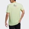 Adidas Neo Printed Loose Fit Crew Neck T-Shirt Men Tops Lemon-Yellow HF0466